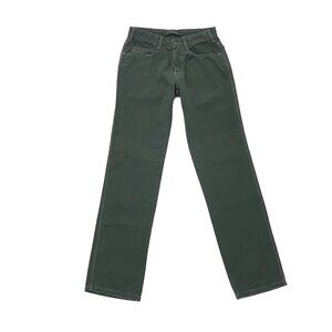 Incotex Slacks Slim Fit Green Low Rise Jeans Mens 30 (Euro 46)